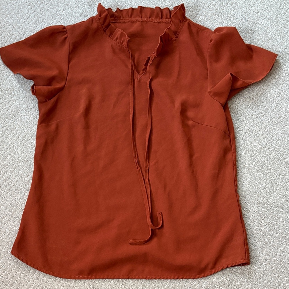 Rust Orange Women's Top